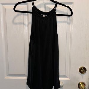 Black halter neck tank, large